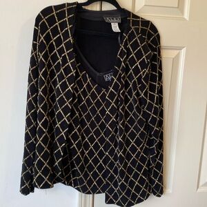 Black Formal Top and Jacket
